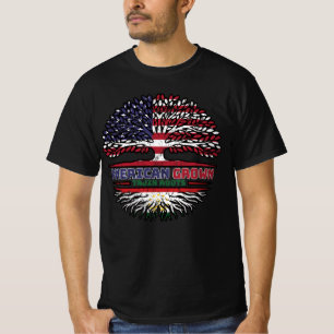 Tadschikistan Tadschikisch USA Treuhandflagge T-Shirt