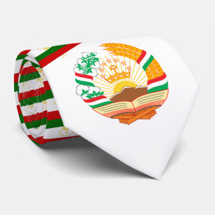 Tadschikistani Flag & Emblem, Flagge Tadschikistan Krawatte