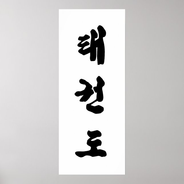 Tae Kwon Do Canvas print Poster (Vorne)