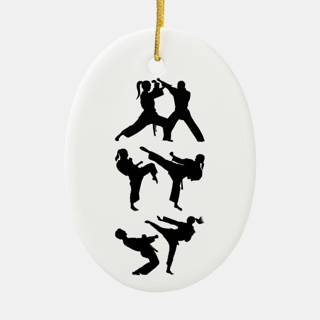 Tae Kwon-Do Keramik Ornament (Vorne)