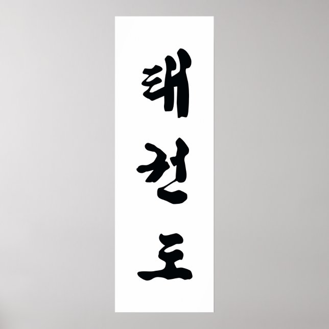 Tae Kwon Do Leinwand Poster (Vorne)