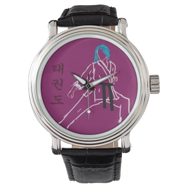 TAE KWON DO time peice Armbanduhr (Vorderseite)