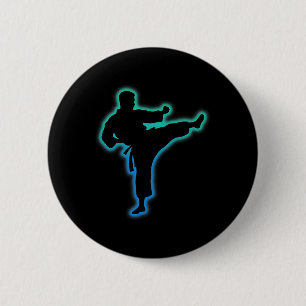 Taekwondo-Bekleidung Kampfsport-Shirt Kinder Männe Button