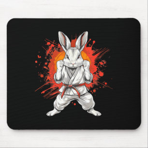 Taekwondo Bunny Rabbit Kickboxen Jiu-Jitsu Kung Mousepad