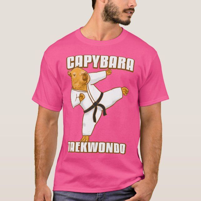 Taekwondo Capybara T-Shirt (Vorderseite)