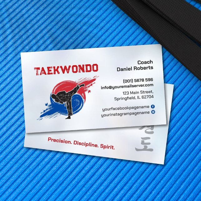 Taekwondo Coach - Kampfkünstler und Taegeuk Visitenkarte (Von Creator hochgeladen)