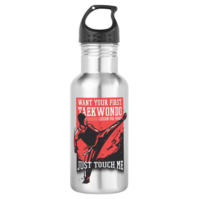Taekwondo Edelstahlflasche (Vorderseite)