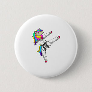 Taekwondo Einhorn Tae Kwon Do Martial-Arts-Schüler Button