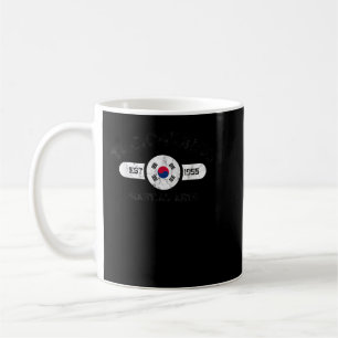 Taekwondo Etablished 1955 Tae Kwon Do Martial Art Kaffeetasse