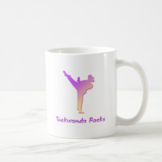Taekwondo-Felsen Kaffeetasse (Rechts)