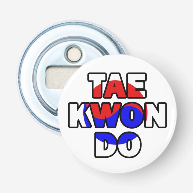 Taekwondo Flaschenöffner (Vorderseite)