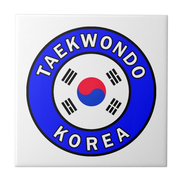Taekwondo Fliese (Vorderseite)