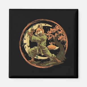 Taekwondo Fuchs Kickboxen Animall Jiu-Jitsu Kung F Magnet