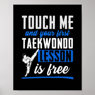 Taekwondo für Kinder Männer Frauen Mädchen sich se Poster