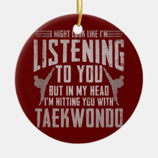 Taekwondo Geschenke für Jungen Mädchen Erwachsene  Keramik Ornament