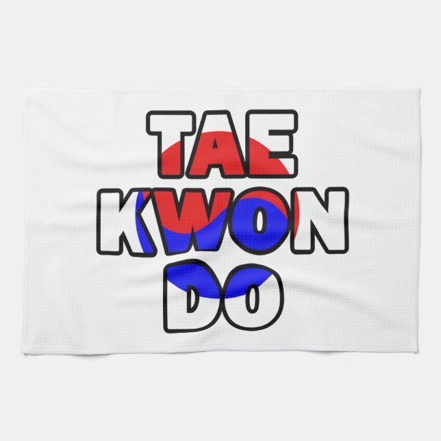Taekwondo Geschirrtuch (Horizontal)