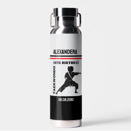 Taekwondo Girl Birthday Taekwondo Player Party Gam Trinkflasche