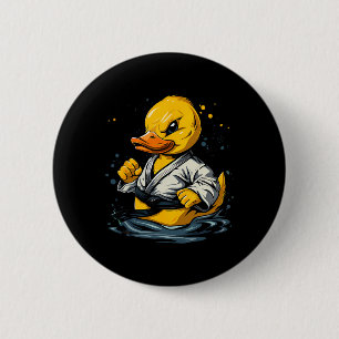 Taekwondo-Gummiente Kickboxen-Tier Jiu-Jitsu  Button