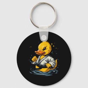 Taekwondo-Gummiente Kickboxen-Tier Jiu-Jitsu Schlüsselanhänger