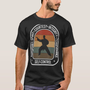 Taekwondo Indomitable Spirit Courtesy Kontrolle Bl T-Shirt