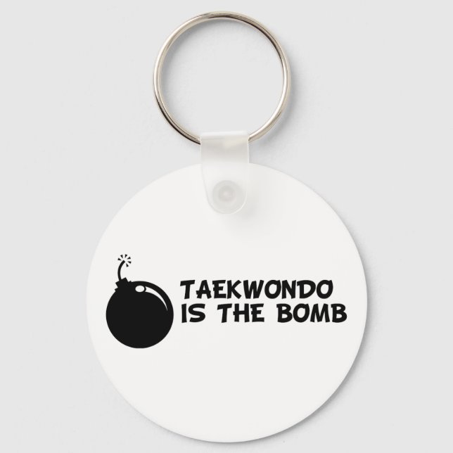 Taekwondo ist die Bombe Schlüsselanhänger (Vorderseite)