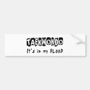 Taekwondo ist es in meinem Blut Autoaufkleber