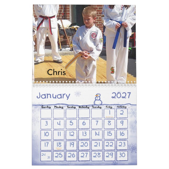 Taekwondo-Kalender 2009 Kalender (Jan 2027)