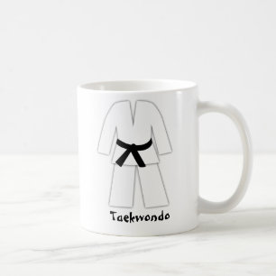Taekwondo-Karate-schwarzer Gürtel Kaffeetasse