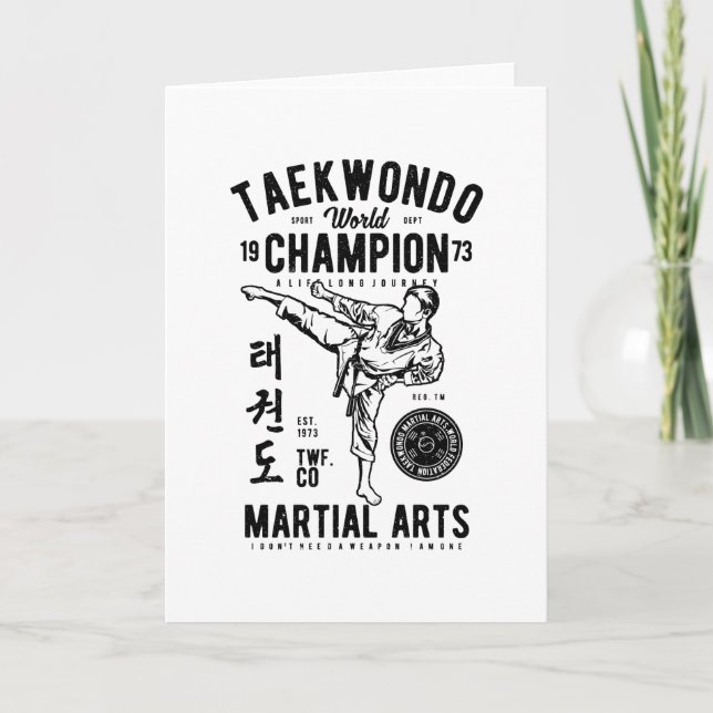 Taekwondo Karte (Vorderseite)
