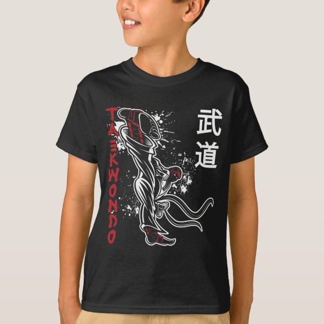 Taekwondo Kick Martial Arts T-Shirt (Vorderseite)