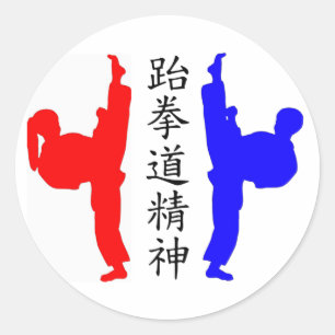 Taekwondo Kickers Stickers
