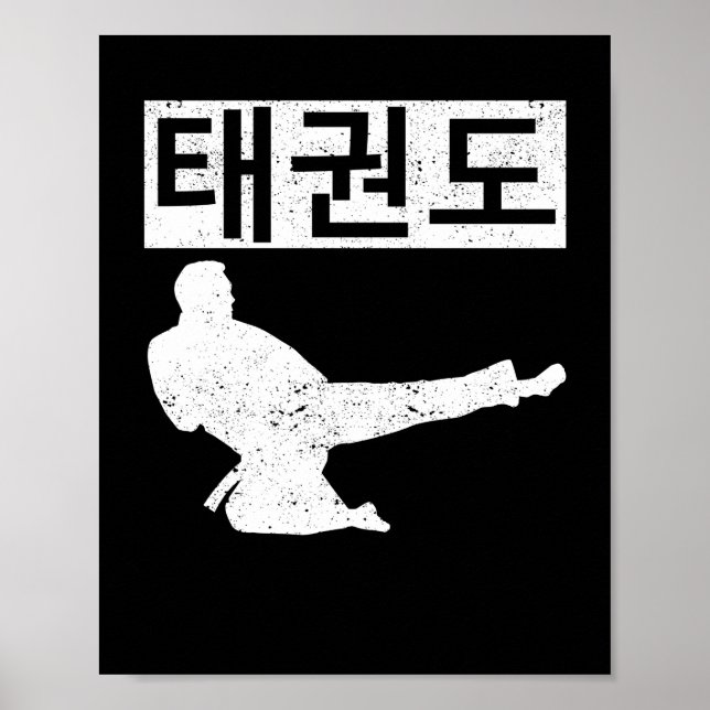 Taekwondo Koreanisch Poster (Vorne)