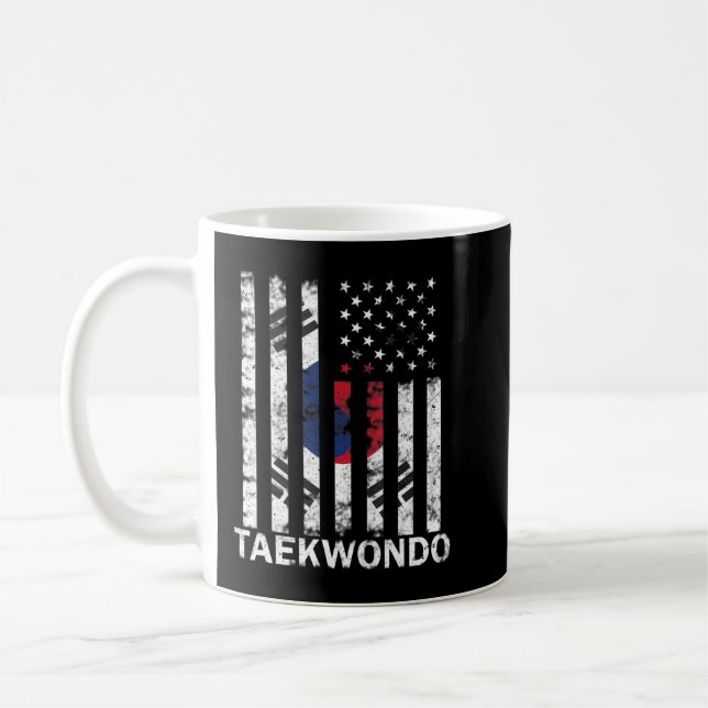Taekwondo Koreanisches Training für Kampfkunst kor Kaffeetasse (Links)