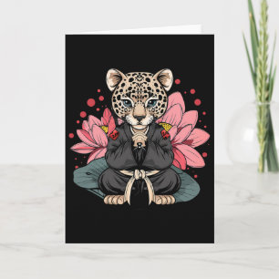 Taekwondo Leopard Kickboxen Animall Jiu-Jitsu Kung Karte