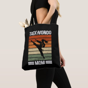 Taekwondo Mama Retro Martial Arts Mama Geschenk Tasche