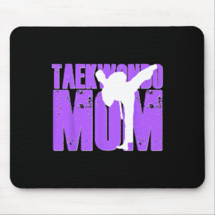 Taekwondo Mama Shirt Tae Kwon Do Martial Arts Moth Mousepad