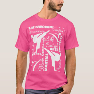 Taekwondo Martial Arts Sport Themenbegriff T-Shirt
