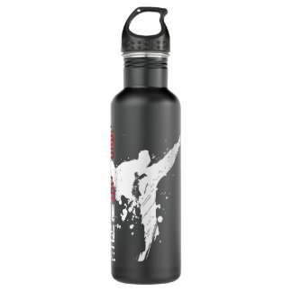Taekwondo Martial Arts TShirt Edelstahlflasche