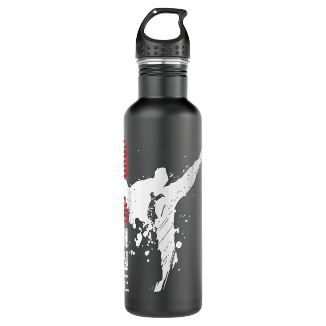 Taekwondo Martial Arts TShirt Edelstahlflasche (Vorderseite)