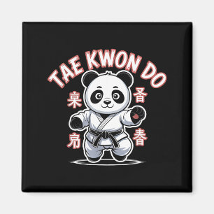 Taekwondo Panda Lustig Koreanisch Tkd Magnet