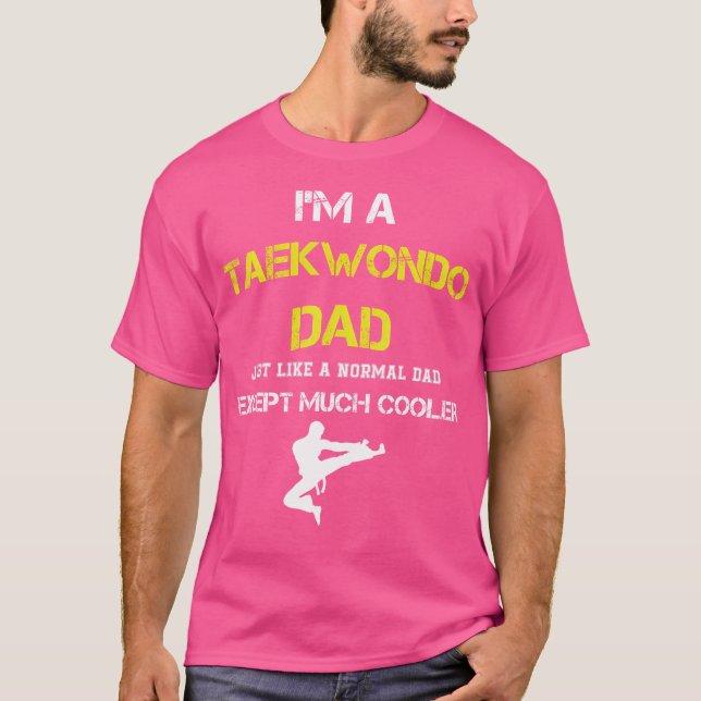 Taekwondo Papa Tshirt - Karate Martial Arts Papa (Devant)