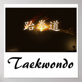 Taekwondo Print Poster