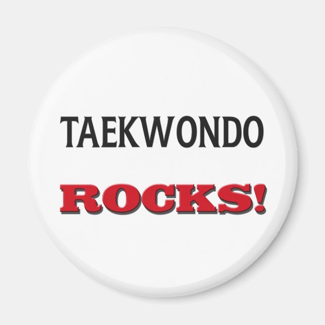 Taekwondo Rocks Magnet (Vorne)