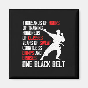 Taekwondo Schwarzgurtel Lustig Karate Judo Martial Magnet