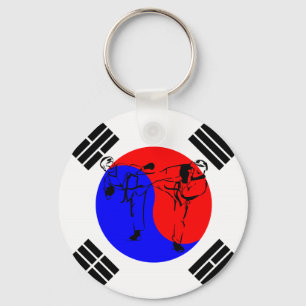 Taekwondo-Sportler Schlüsselanhänger