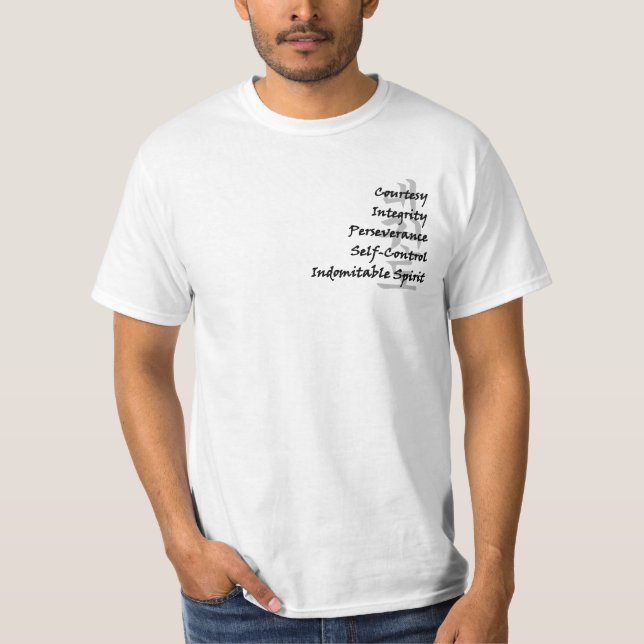 Taekwondo-Sportler Spirit T-Shirt (Vorderseite)