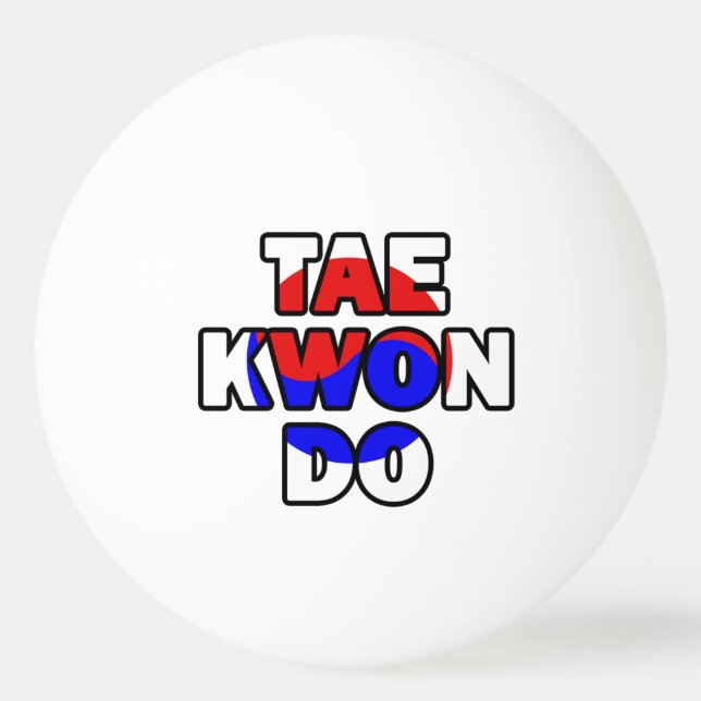 Taekwondo Tischtennisball (Vorderseite)