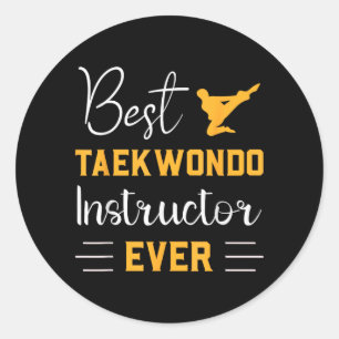 Taekwondo-Trainer Ever Martial Arts Runder Aufkleber