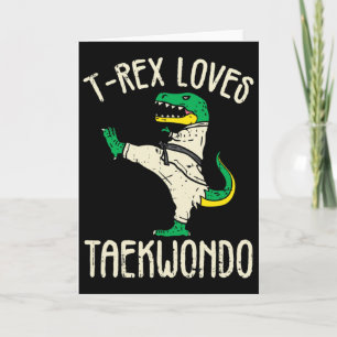 Taekwondo und Kampfsport T-Rex I für Karate-Mädche Karte