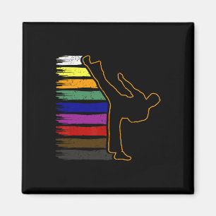 Taekwondo und Karate Schwarzgürtel Martial Arts St Magnet